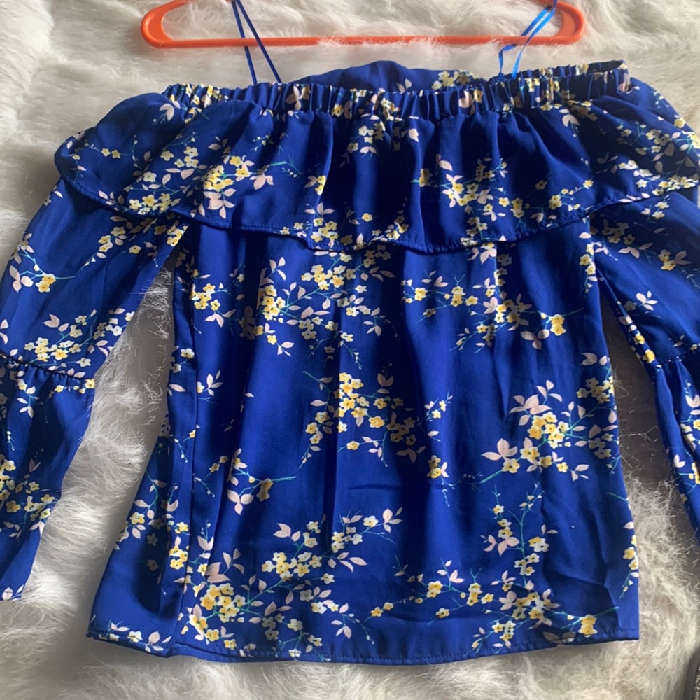 Royal blue spring top